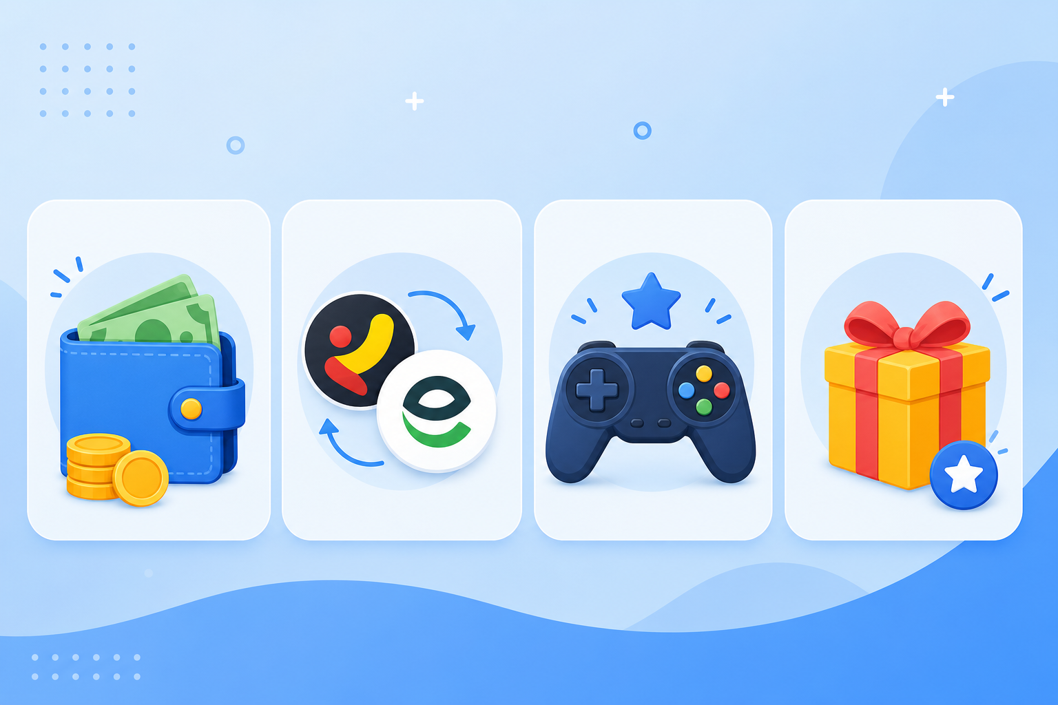 Q98 Game features including wallet payments games and bonuses